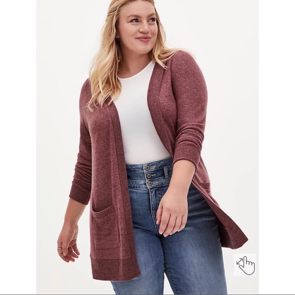 torrid Sweaters - TORRID Plush Hooded Cardigan Size 4X